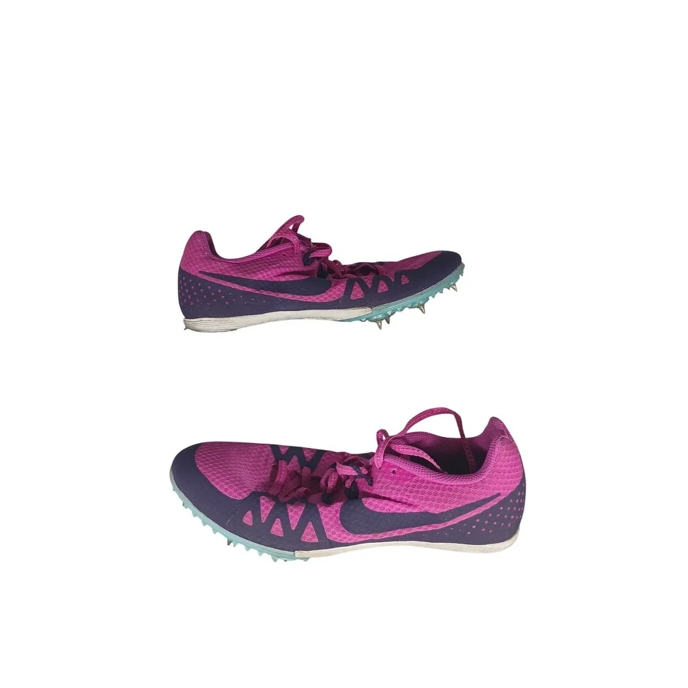 Nike Zoom Rival M 8 Size 8 Pink Purple Track Field Racing Spikes 806559-505